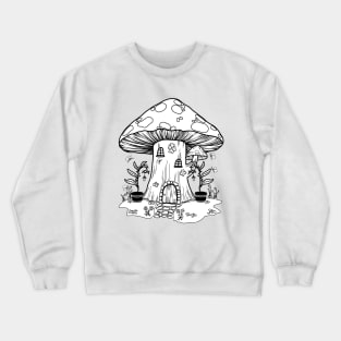 Fairy Mushroom House Crewneck Sweatshirt